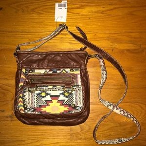 Aztec print crossbody purse